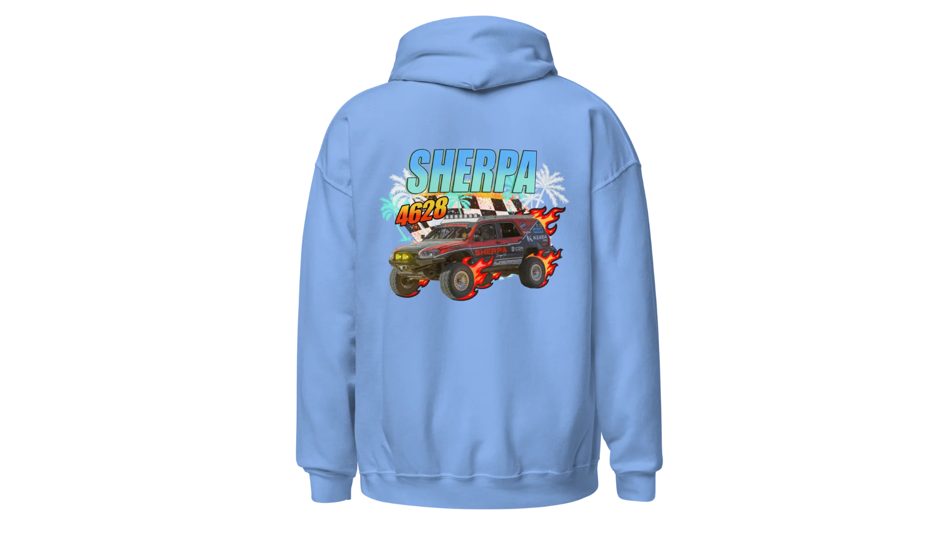 Sherpa Motorsports Retro Flames Hoodie - Image 4