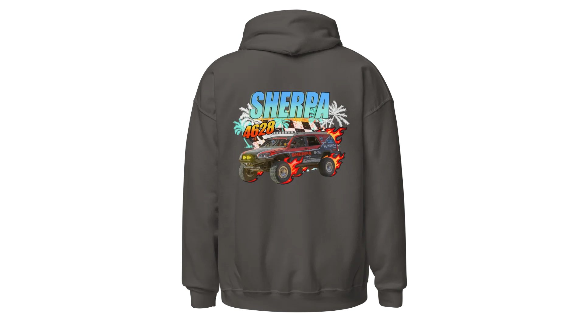 Sherpa Motorsports Retro Flames Hoodie - Image 7